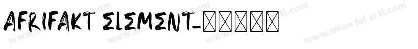 AFrifakt Element字体转换
